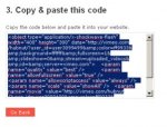 Le code à copier